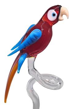 Preview: Orchideenstab - Papagei m. geschl. Flügeln (normale Ausf.)